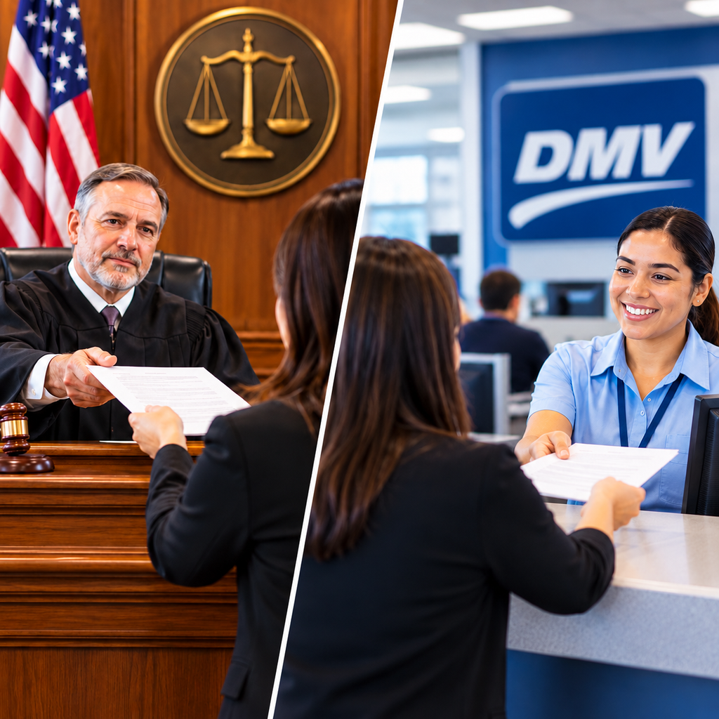 Satisfy court order or DMV requirement